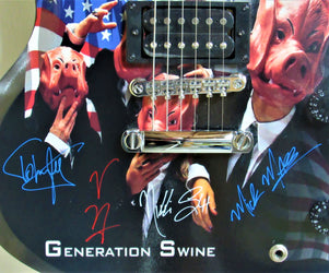 Motley Crue Autographed Generation Swine Guitar - Zion Graphic Collectibles