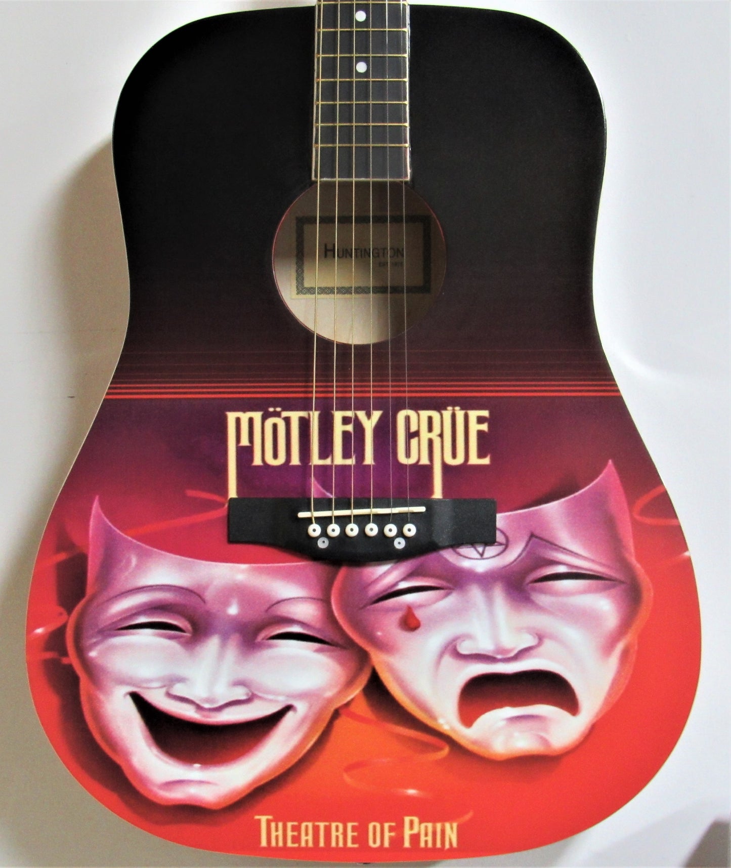 Motley Crue "Theatre Of Pain" Custom Guitar - Zion Graphic Collectibles