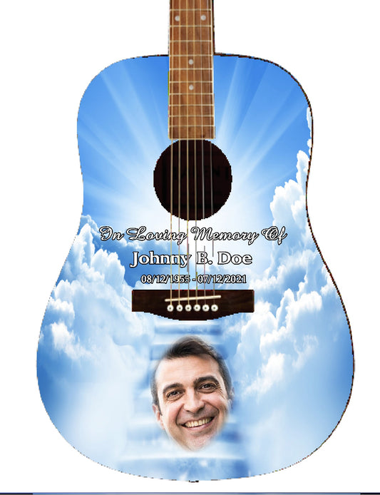 Custom Memorial Guitar - Zion Graphic Collectibles