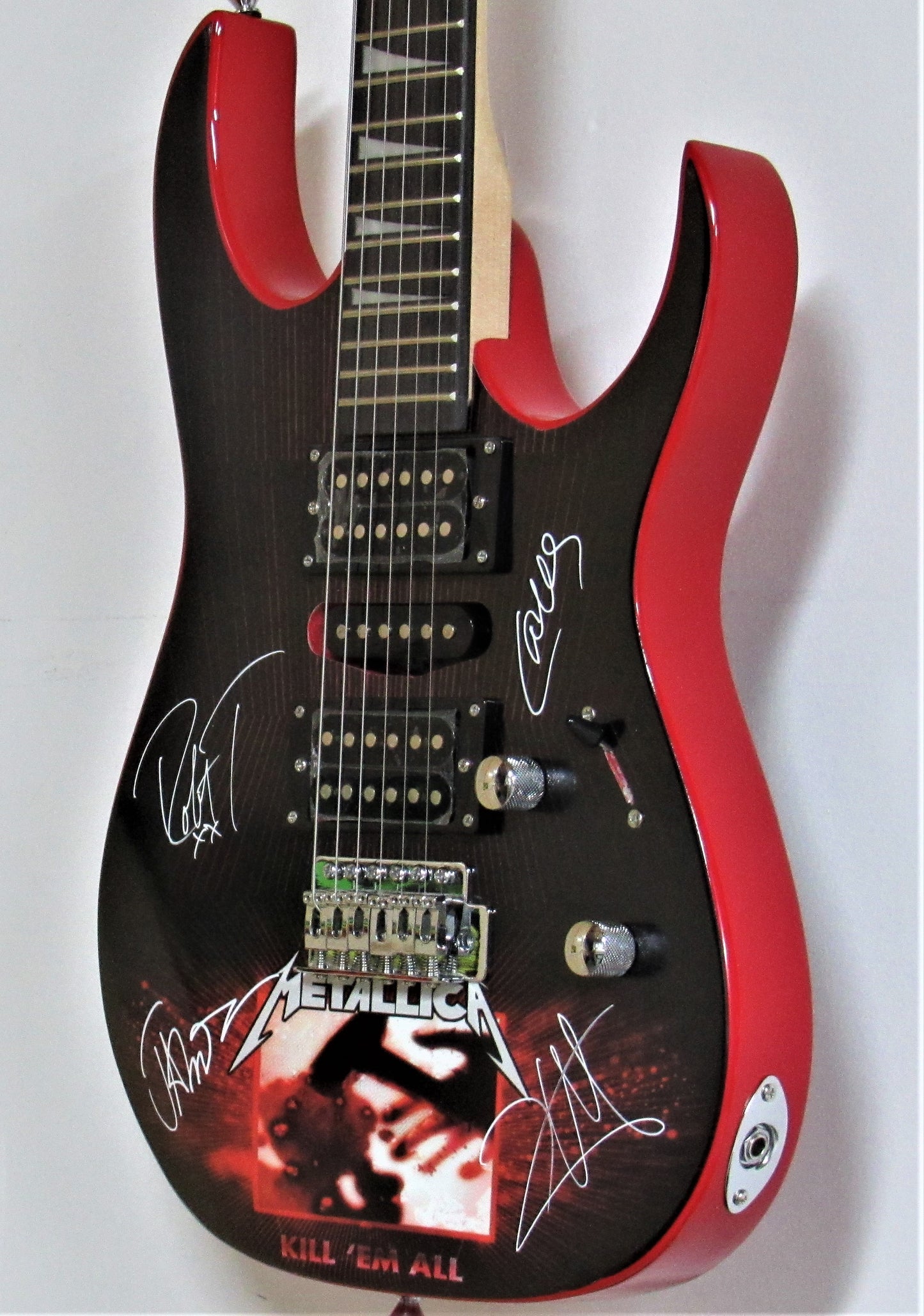 Metallica - Band Autographed Electric Guitar " Kill Em All " - Zion Graphic Collectibles