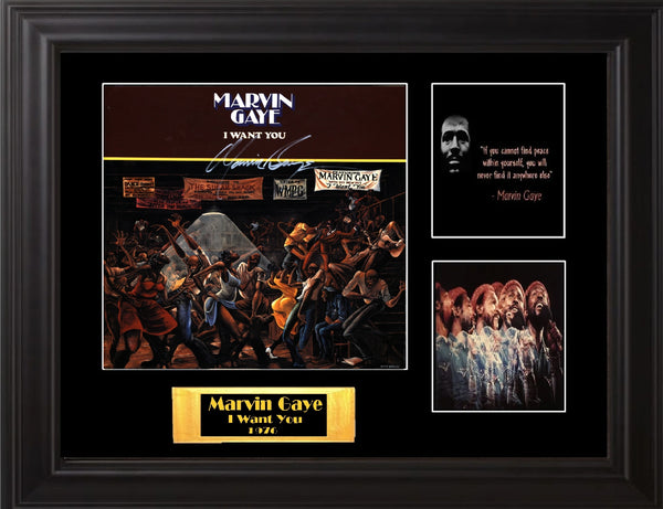 Marvin Gaye Autographed Lp "I Want You" - Zion Graphic Collectibles