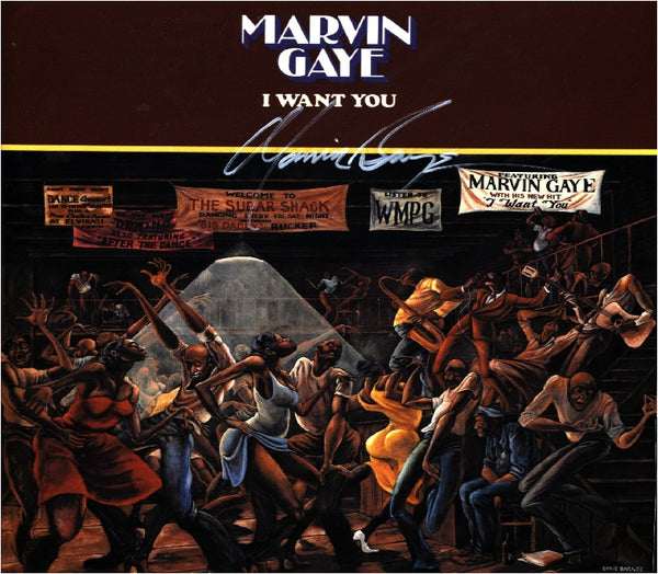 Marvin Gaye Autographed Lp "I Want You" - Zion Graphic Collectibles