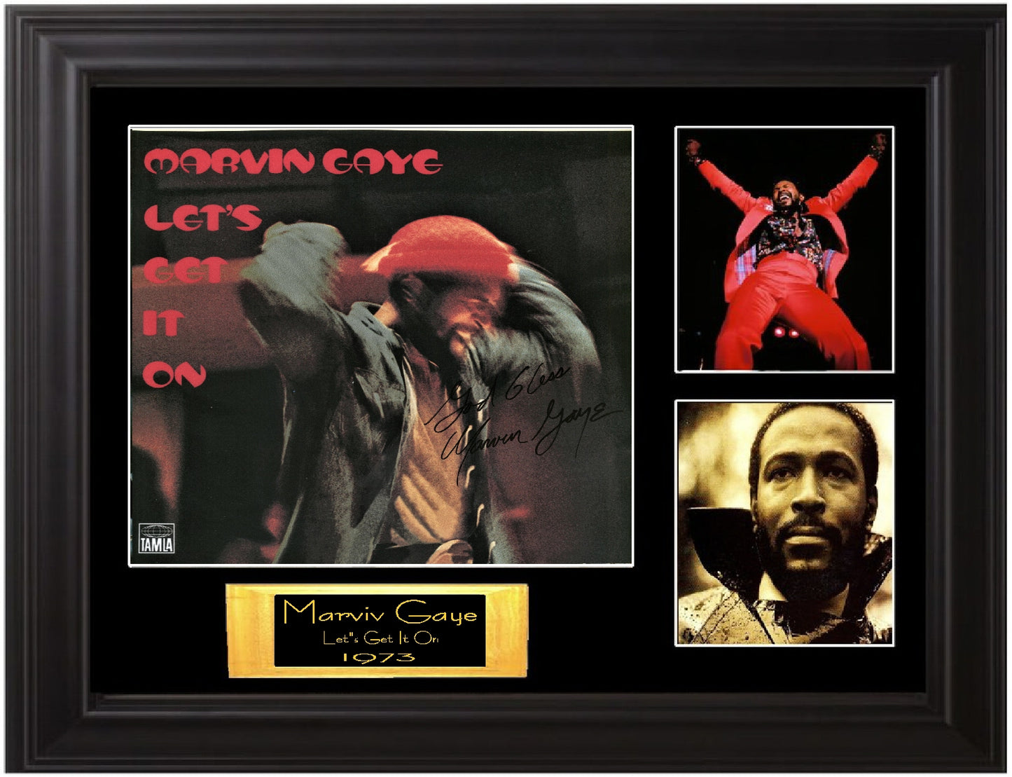 Marvin Gaye Autographed LP - Zion Graphic Collectibles
