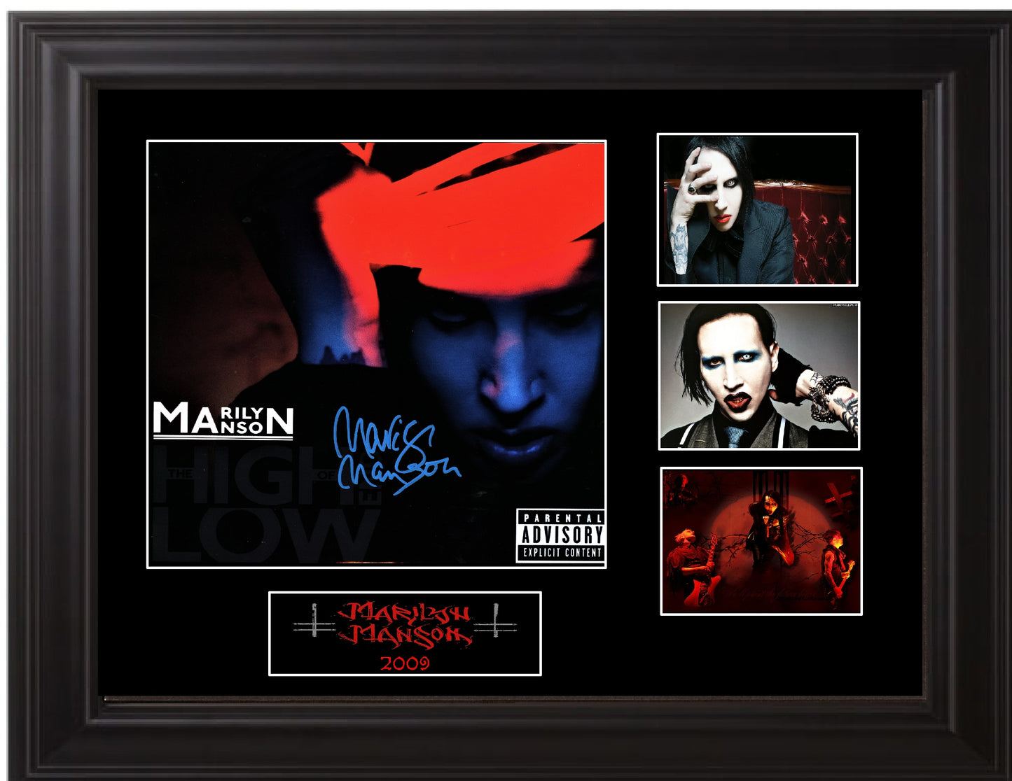 Marilyn Manson Autographed lp - Zion Graphic Collectibles