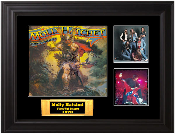 Molly Hatchet Autographed lp - Zion Graphic Collectibles