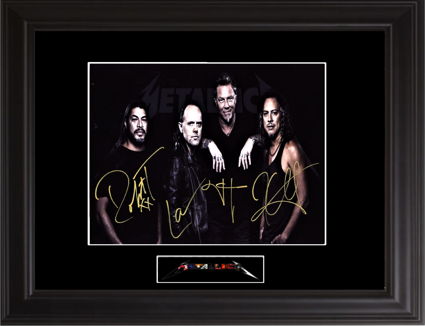 Metallica  Autographed photo - Zion Graphic Collectibles