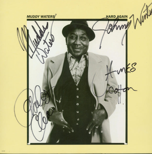 Muddy Waters Band Signed Hard Again Album - Zion Graphic Collectibles