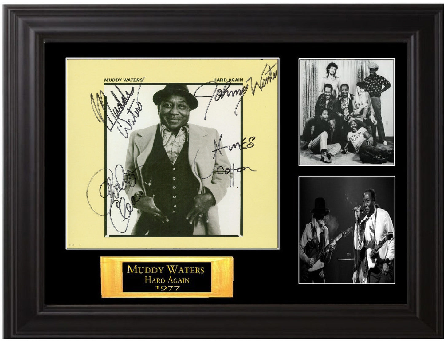Muddy Waters Band Signed Hard Again Album - Zion Graphic Collectibles
