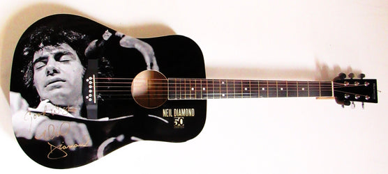 Neil Diamond Autographed Guitar - Zion Graphic Collectibles