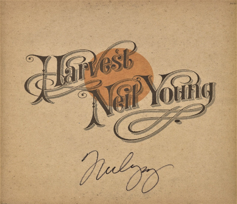 Neil Young Autographed Harvest LP - Zion Graphic Collectibles