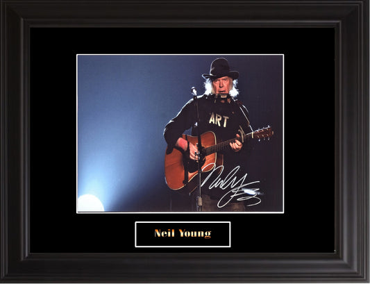 Neil Young Autographed Photo - Zion Graphic Collectibles