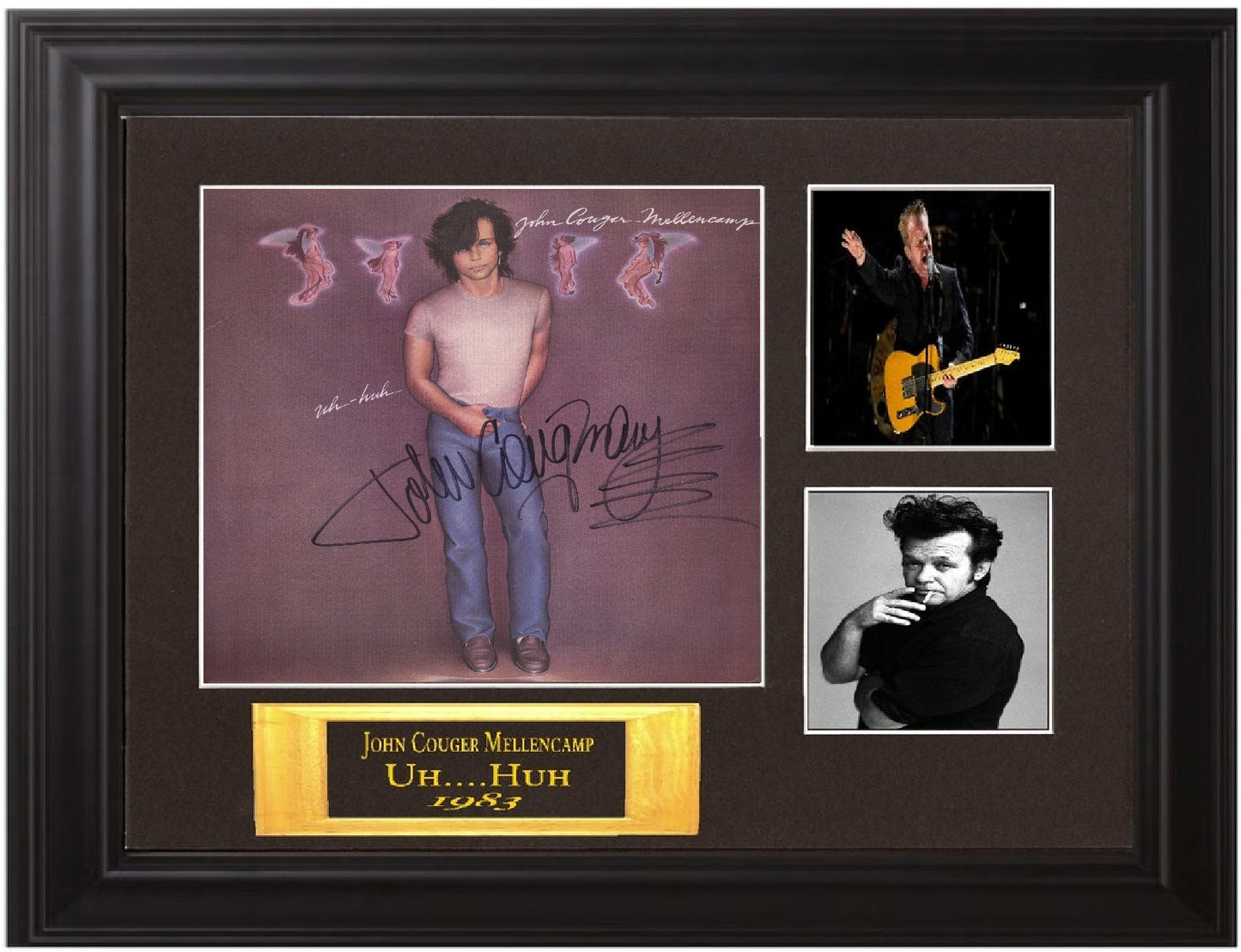 John Cougar Mellencamp Band Signed Uh Huh Album - Zion Graphic Collectibles