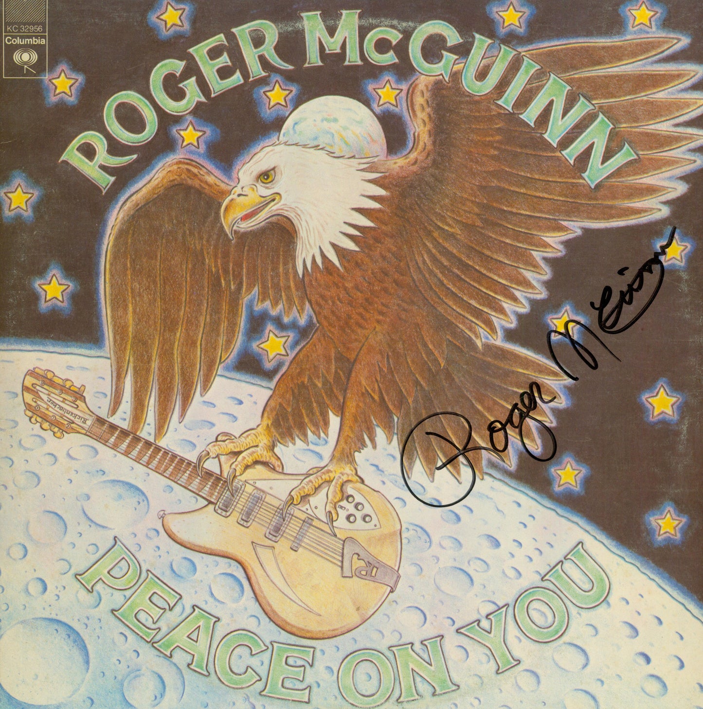 Roger McGuinn Autographed lp - Zion Graphic Collectibles