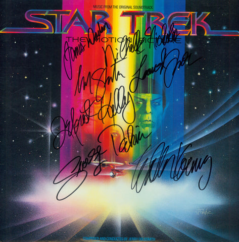 Star Trek The Motion Picture Cast Signed by 7 Movie Soundtrack - Zion Graphic Collectibles