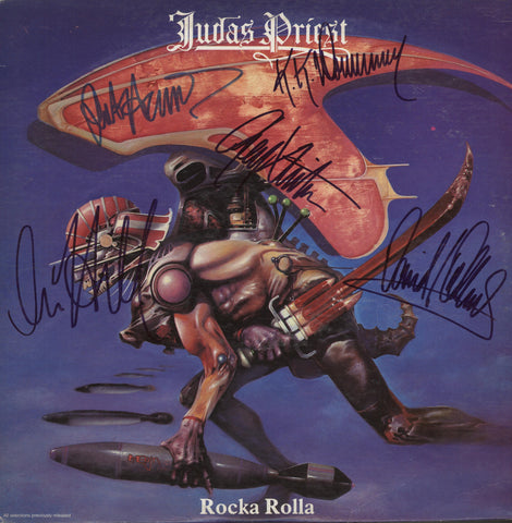 Judas Priest Autographed lp - Zion Graphic Collectibles