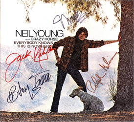 Neil Young Crazy Horse Band Autographed - Zion Graphic Collectibles