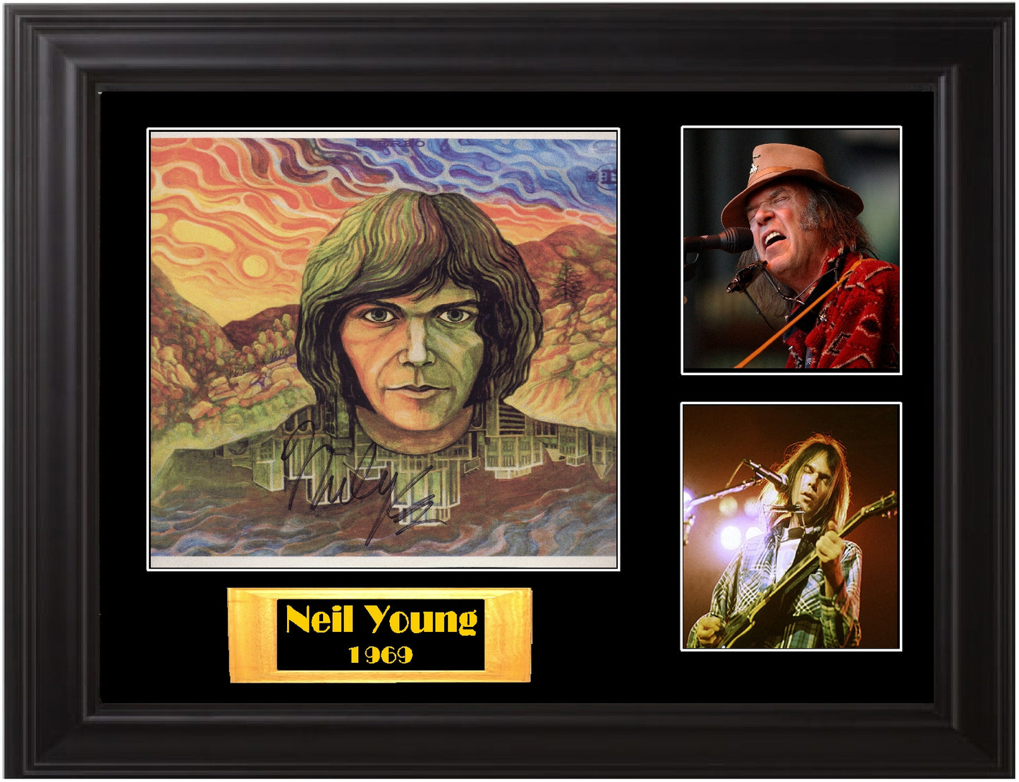 Neil Young Autographed LP - Zion Graphic Collectibles