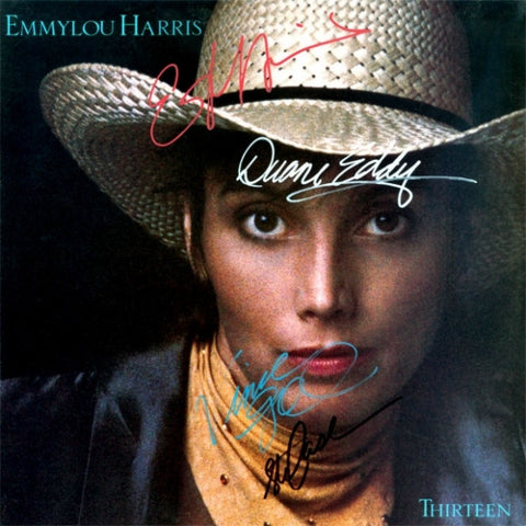 Emmylou Harris Band Signed Thirteen Album - Zion Graphic Collectibles