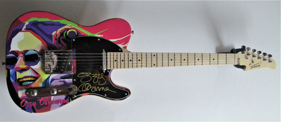 Ozzy Osbourne Autographed Guitar - Zion Graphic Collectibles