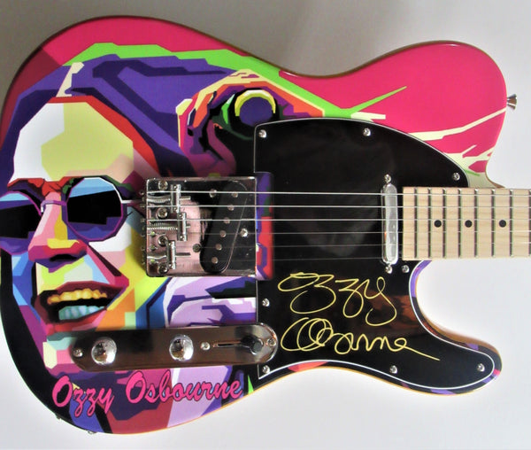 Ozzy Osbourne Autographed Guitar - Zion Graphic Collectibles