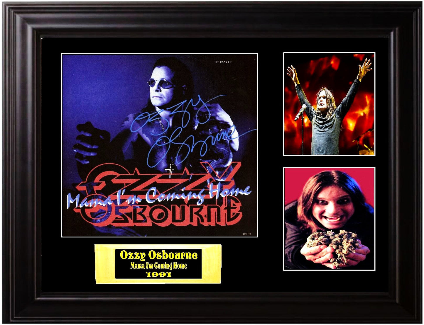 Ozzy Osbourne Autographed Mama I'm Coming Home Album - Zion Graphic Collectibles