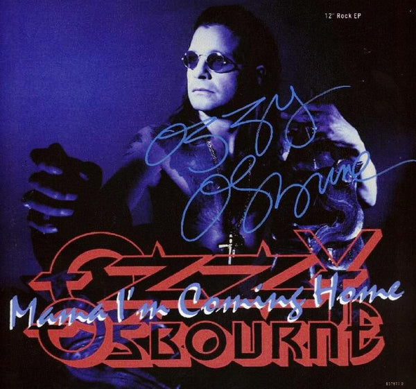 Ozzy Osbourne Autographed Mama I'm Coming Home Album - Zion Graphic Collectibles