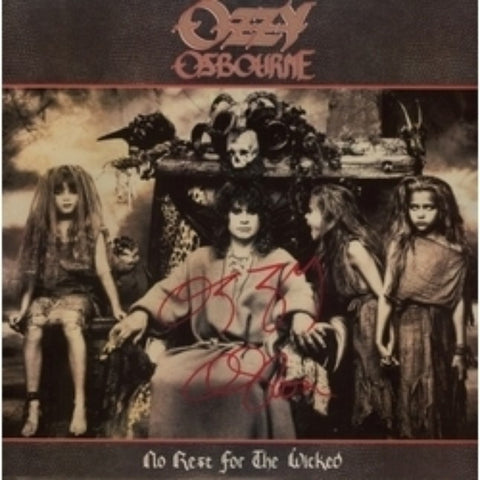 Ozzy Osbourn signed LP - Zion Graphic Collectibles
