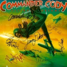 Commander Cody & His Lost Planet Airmen Band Signed lp - Zion Graphic Collectibles
