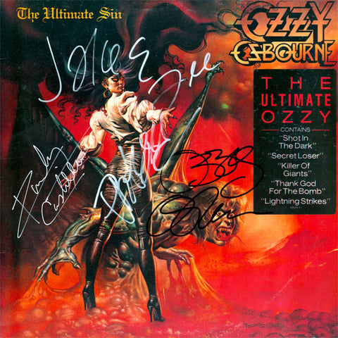 Ozzie Osbourne Autographed lp - Zion Graphic Collectibles