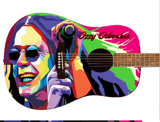 Ozzy Osbourne Custom Guitar - Zion Graphic Collectibles