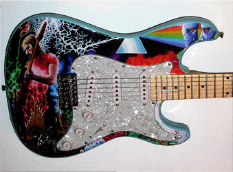 Pink Floyd Custom Sawtooth Stratocaster - Zion Graphic Collectibles