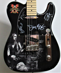 Pantera Band Signed Custom Guitar - Zion Graphic Collectibles loading=