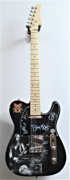 Pantera Band Signed Custom Guitar - Zion Graphic Collectibles