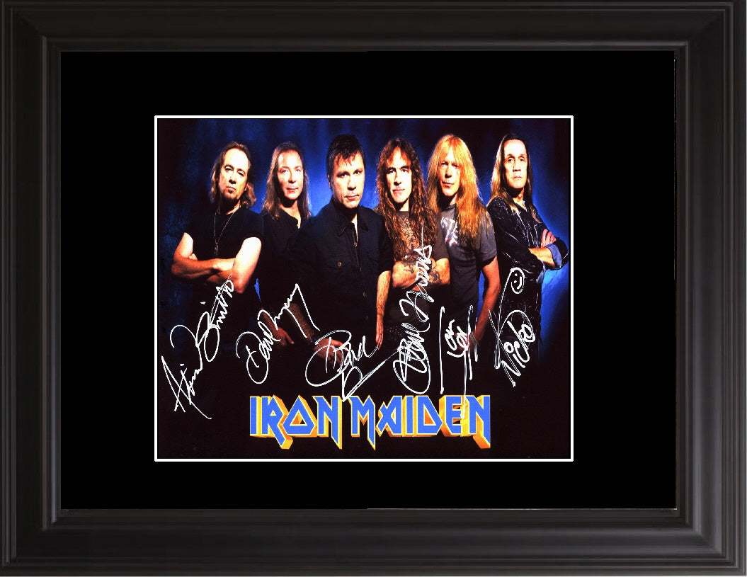 Iron Maiden Autographed Photo - Zion Graphic Collectibles