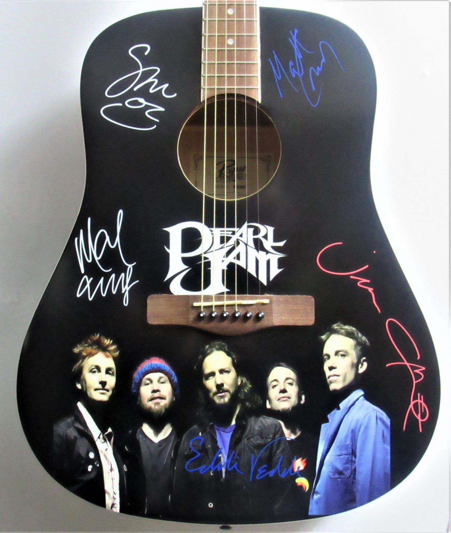 Pearl Jam Autographed Guitar - Zion Graphic Collectibles