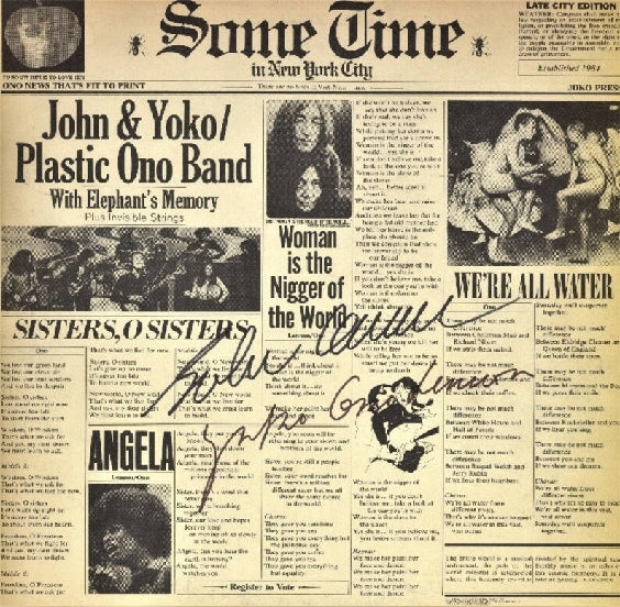 John Lennon/Plastic Ono Band Autographed lp - Zion Graphic Collectibles