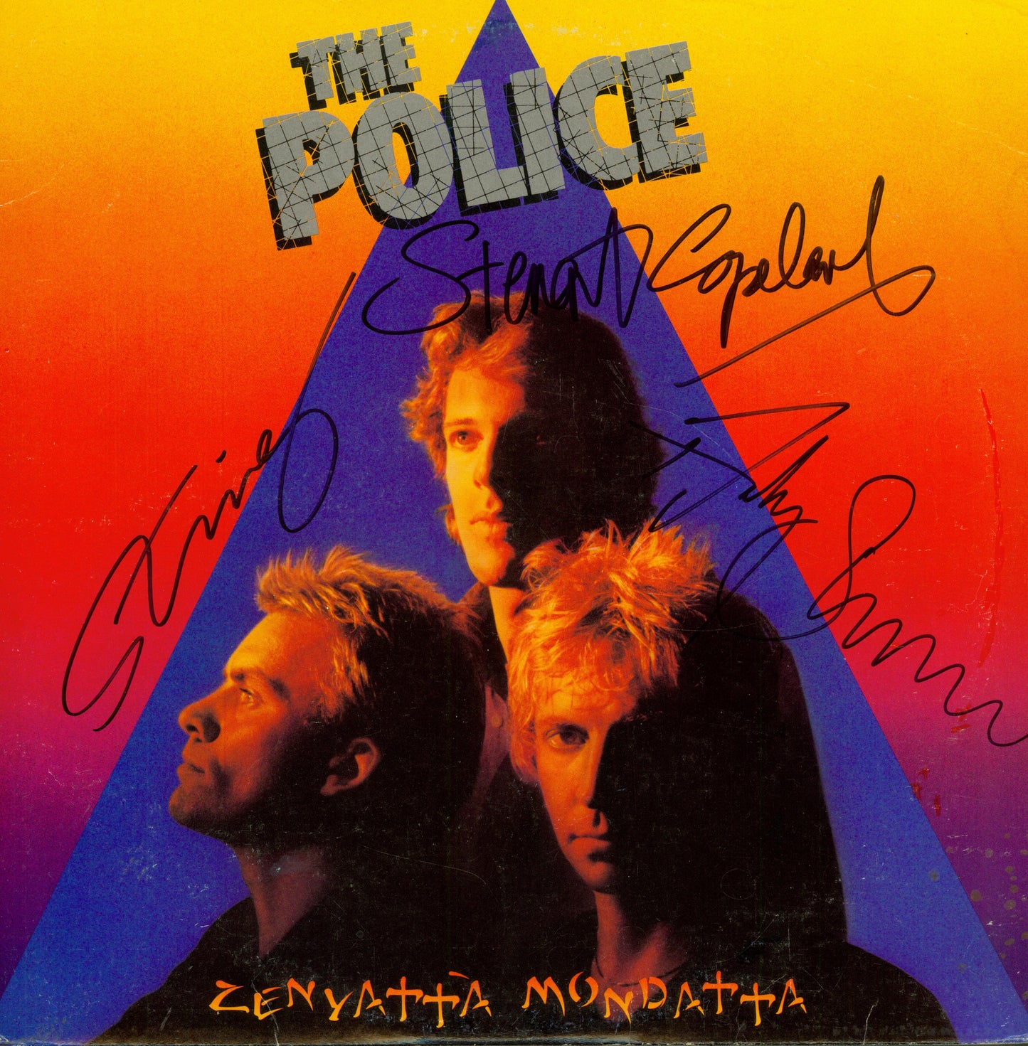 The Police Autographed Lp - Zion Graphic Collectibles