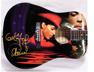 Prince Autographed Guitar - Zion Graphic Collectibles