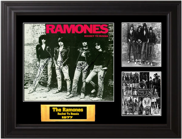 The Ramones Autographed Lp "Rocket to Russia" - Zion Graphic Collectibles