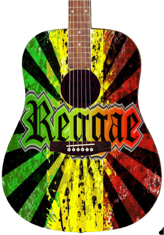 Rasta Custom Guitar - Zion Graphic Collectibles