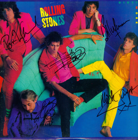 Rolling Stones Autographed lp - Zion Graphic Collectibles