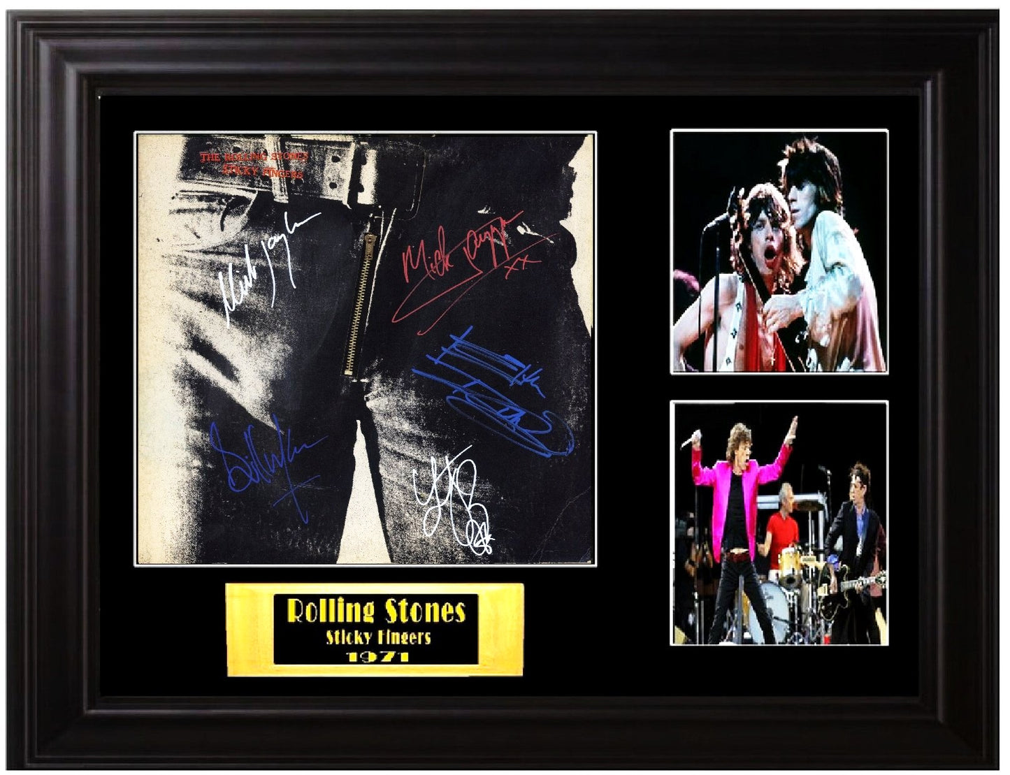 The Rolling Stones Band Signed Sticky Fingers Album - Zion Graphic Collectibles