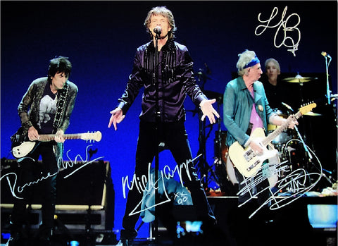 Rolling Stones Autographed Poster - Zion Graphic Collectibles