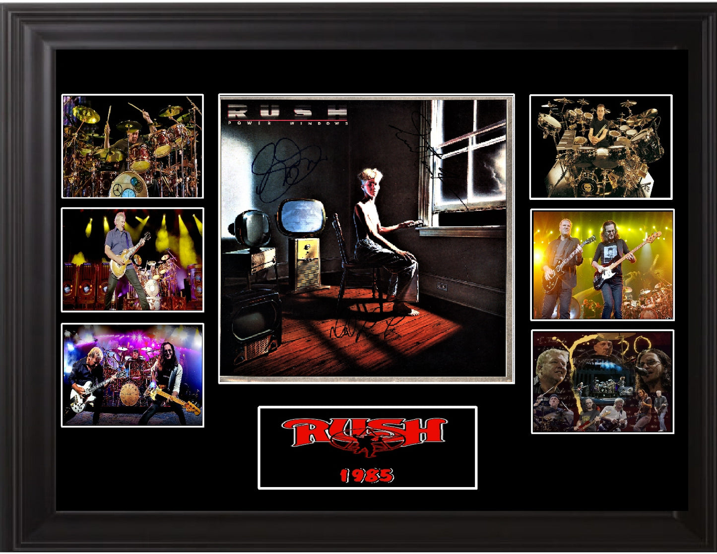 Rush Autographed LP Power Windows - Zion Graphic Collectibles