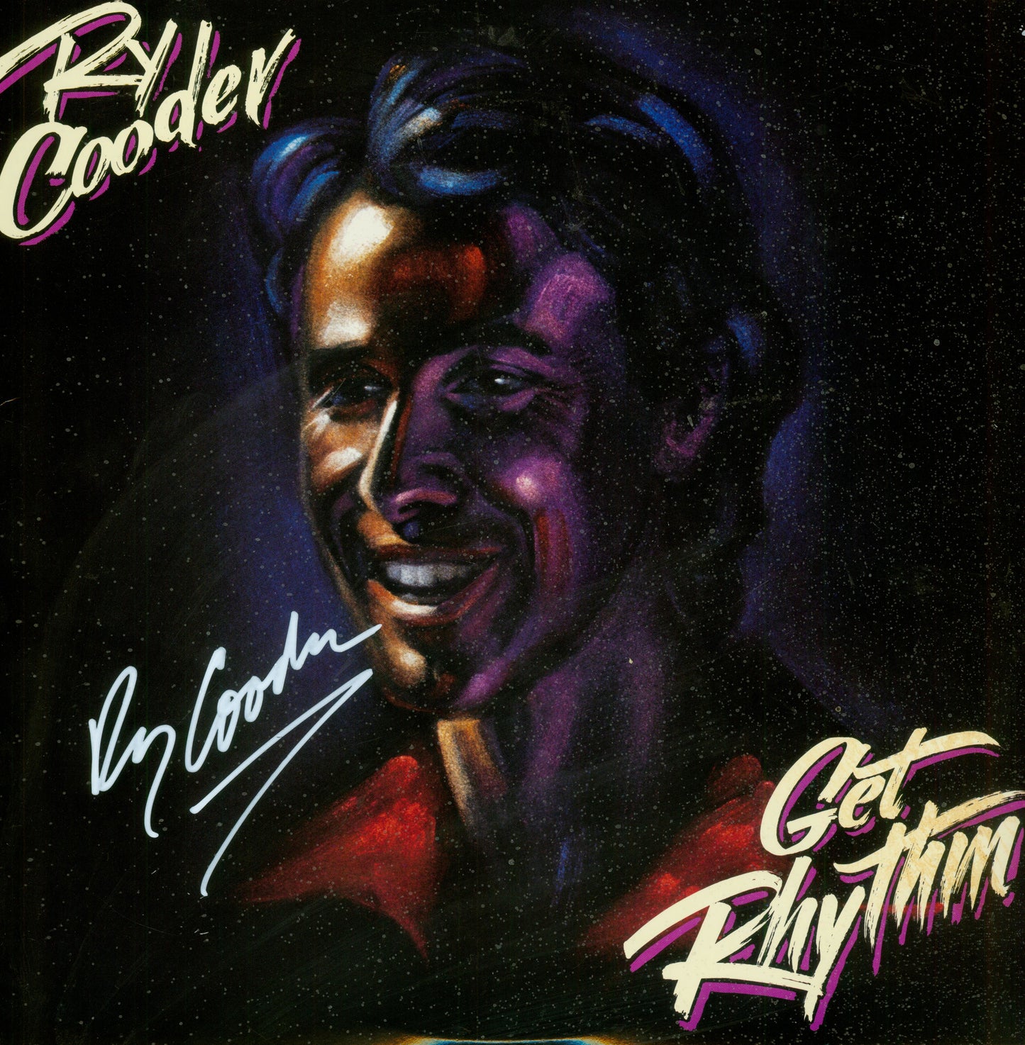 Ry Cooder Autographed LP - Zion Graphic Collectibles