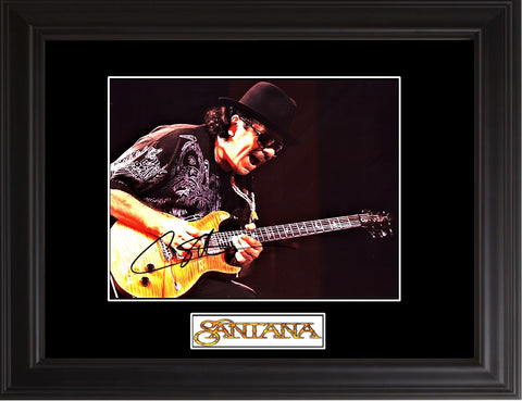 Carlos Santana Autographed Photo - Zion Graphic Collectibles