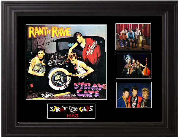 Stray Cats Autographed lp - Zion Graphic Collectibles