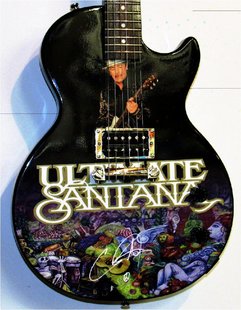 Santana Autographed Gibson Epiphone Les Paul Guitar - Zion Graphic Collectibles