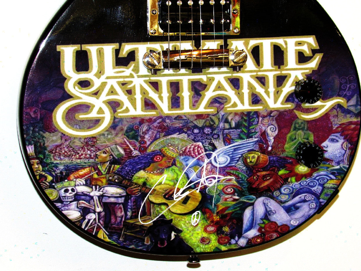 Santana Autographed Gibson Epiphone Les Paul Guitar - Zion Graphic Collectibles