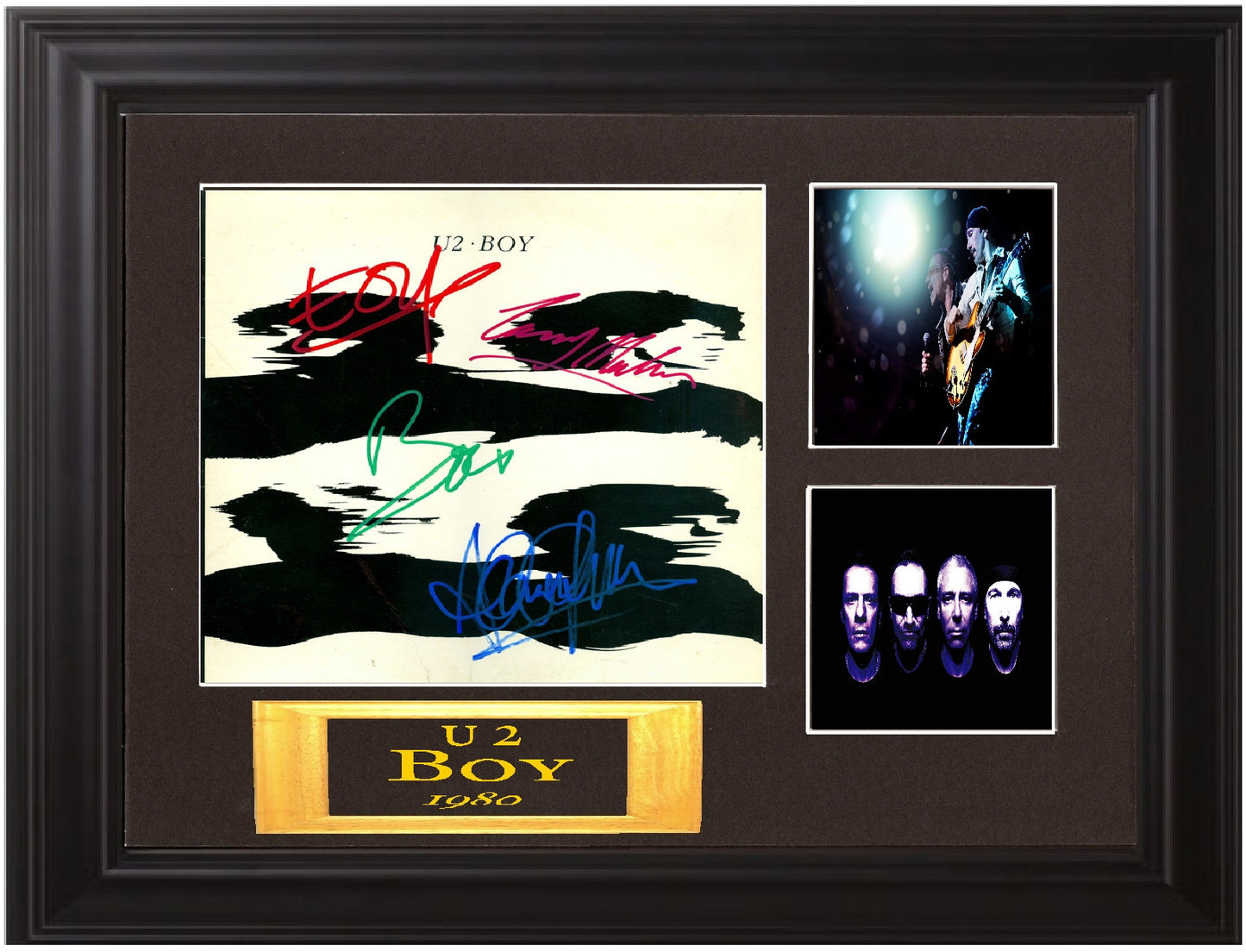 U 2 Autographed Lp "Boy" - Zion Graphic Collectibles
